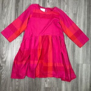 CHAPTER 2 WOMENS PINK LONG SLEEVE SHIFT DRESS XS